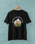 Off the mountain print t shirt, Black
